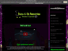 Tablet Screenshot of pacha-co-production.com